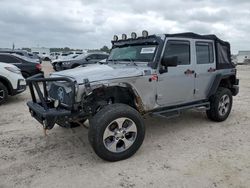 Salvage cars for sale from Copart Houston, TX: 2015 Jeep Wrangler Unlimited Sport