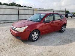 Salvage cars for sale from Copart New Braunfels, TX: 2010 Ford Focus S