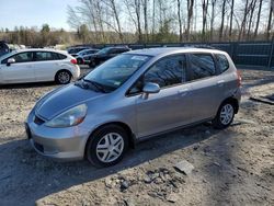 Salvage cars for sale at Candia, NH auction: 2007 Honda FIT