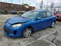 Salvage cars for sale at Wilmington, CA auction: 2012 Mazda 3 I