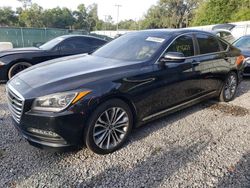 Salvage cars for sale at Riverview, FL auction: 2017 Genesis G80 Base