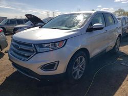 Salvage cars for sale from Copart Elgin, IL: 2017 Ford Edge Titanium