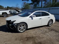 Vehiculos salvage en venta de Copart Lyman, ME: 2012 Nissan Maxima S