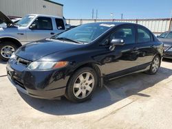 Salvage cars for sale from Copart Haslet, TX: 2008 Honda Civic LX