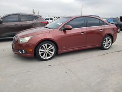 Salvage cars for sale from Copart Grand Prairie, TX: 2012 Chevrolet Cruze LTZ