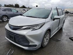 Salvage cars for sale at auction: 2021 Toyota Sienna LE