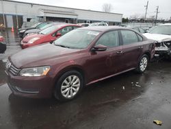 Salvage cars for sale at New Britain, CT auction: 2012 Volkswagen Passat S