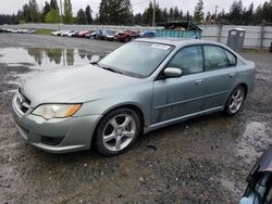 Salvage cars for sale from Copart Graham, WA: 2009 Subaru Legacy 2.5I
