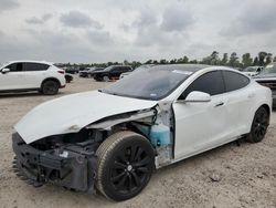 Salvage cars for sale at Houston, TX auction: 2016 Tesla Model S