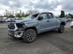Salvage cars for sale from Copart Portland, OR: 2021 Toyota Tundra Double Cab SR/SR5