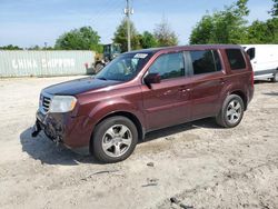 Salvage cars for sale at Midway, FL auction: 2013 Honda Pilot EXL