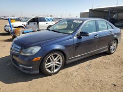Salvage cars for sale from Copart Brighton, CO: 2012 Mercedes-Benz C 300 4matic