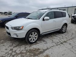 Salvage cars for sale from Copart Kansas City, KS: 2012 Mitsubishi Outlander SE