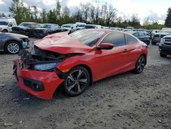 Honda Civic Touring salvage cars for sale: 2018 Honda Civic Touring