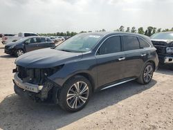 Salvage cars for sale at Houston, TX auction: 2019 Acura MDX Technology