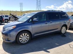 Salvage cars for sale from Copart Littleton, CO: 2017 Toyota Sienna XLE