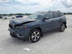 Salvage SUVs for sale at auction: 2021 Jeep Cherokee Limited