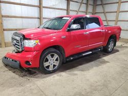 Salvage cars for sale from Copart Columbia Station, OH: 2008 Toyota Tundra Crewmax Limited