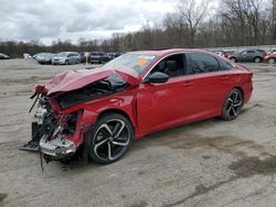 Salvage cars for sale from Copart Ellwood City, PA: 2021 Honda Accord Sport