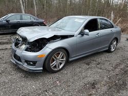 Salvage cars for sale from Copart Bowmanville, ON: 2013 Mercedes-Benz C 300 4matic