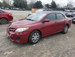 Salvage cars for sale from Copart Madisonville, TN: 2011 Toyota Corolla Base