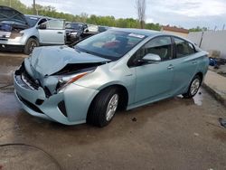 Salvage cars for sale from Copart Louisville, KY: 2016 Toyota Prius