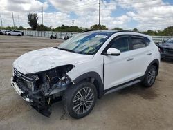 Salvage cars for sale from Copart Miami, FL: 2021 Hyundai Tucson Limited