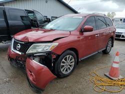 Salvage cars for sale at Pekin, IL auction: 2016 Nissan Pathfinder S