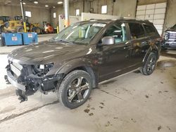 Salvage cars for sale from Copart Blaine, MN: 2015 Dodge Journey Crossroad