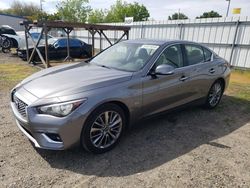 Salvage cars for sale at Sacramento, CA auction: 2018 Infiniti Q50 Pure