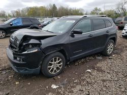 Salvage cars for sale at Chalfont, PA auction: 2016 Jeep Cherokee Latitude