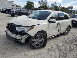 Salvage cars for sale at Opa Locka, FL auction: 2017 Acura MDX Technology