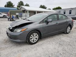 Salvage cars for sale at Prairie Grove, AR auction: 2012 Honda Civic LX