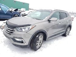 Salvage cars for sale from Copart Montreal Est, QC: 2017 Hyundai Santa FE Sport