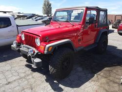 Salvage cars for sale at North Las Vegas, NV auction: 2001 Jeep Wrangler / TJ Sport