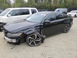 Honda Accord salvage cars for sale: 2022 Honda Accord Sport