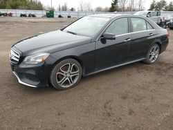 Salvage cars for sale from Copart Ontario Auction, ON: 2014 Mercedes-Benz E 350 4matic