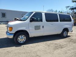 Salvage cars for sale at Lyman, ME auction: 2004 Ford Econoline E150 Wagon