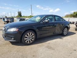 Salvage cars for sale from Copart Miami, FL: 2012 Audi A4 Premium