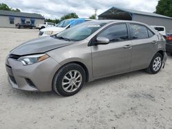 Salvage cars for sale from Copart Midway, FL: 2015 Toyota Corolla ECO