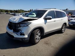 Salvage cars for sale at Vallejo, CA auction: 2017 Honda Pilot EXL