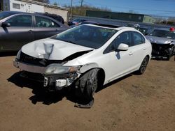Salvage cars for sale at New Britain, CT auction: 2013 Honda Civic EXL