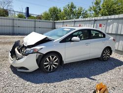 Salvage cars for sale from Copart Walton, KY: 2015 Honda Civic EXL
