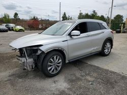 Infiniti salvage cars for sale: 2019 Infiniti QX50 Essential