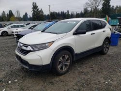 Salvage cars for sale at Graham, WA auction: 2018 Honda CR-V LX