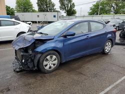 Salvage cars for sale from Copart Moraine, OH: 2016 Hyundai Elantra SE