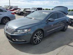 Salvage cars for sale at Grand Prairie, TX auction: 2015 Volkswagen CC Executive