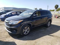 Salvage cars for sale at San Diego, CA auction: 2015 Toyota Highlander XLE