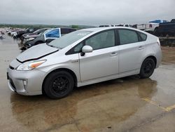 Salvage cars for sale at Grand Prairie, TX auction: 2012 Toyota Prius
