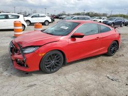 Salvage cars for sale from Copart Indianapolis, IN: 2020 Honda Civic SI